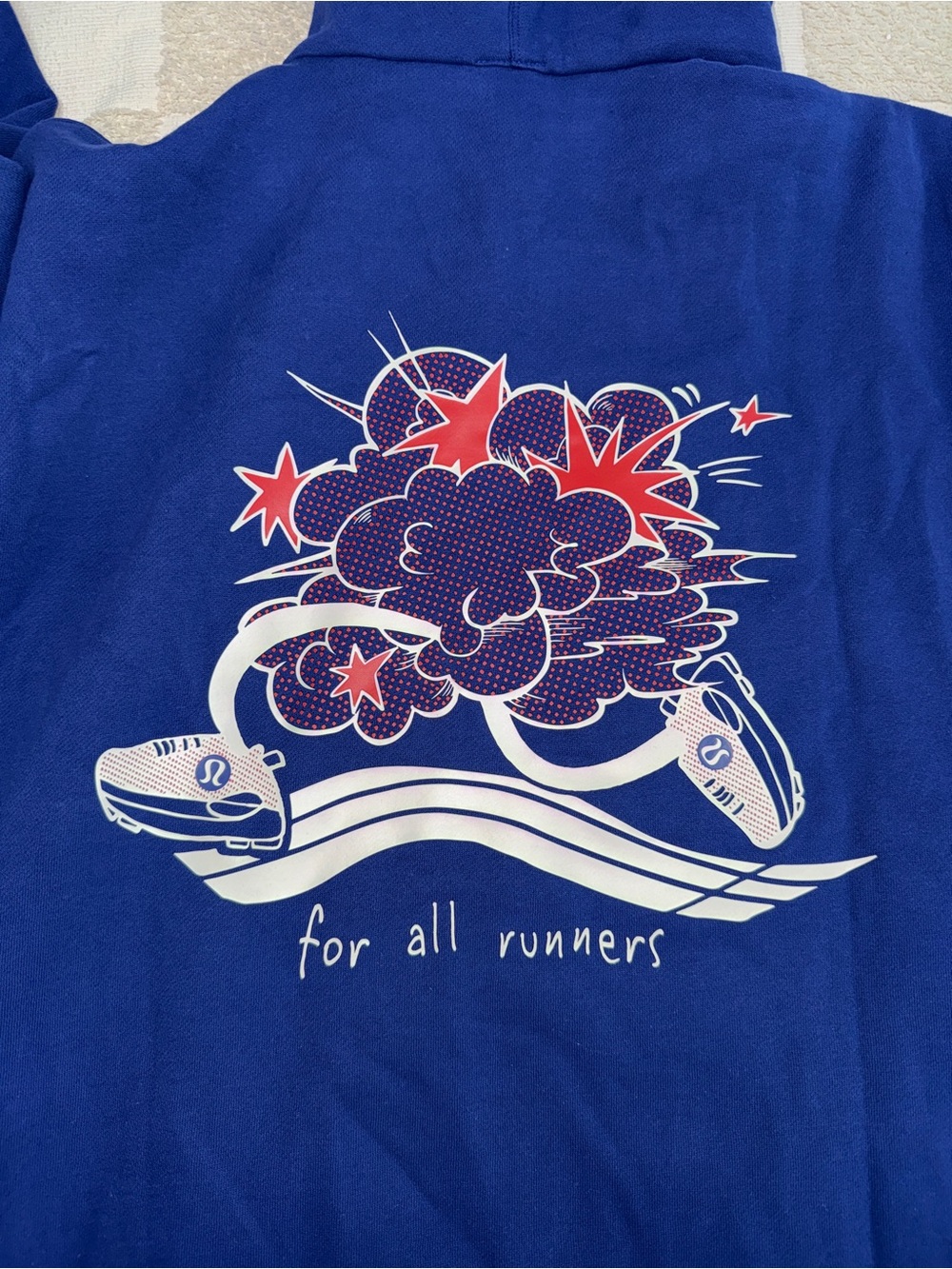 NWT Lululemon Steady State Pulliver Hoodie 'For All Runners' *Graphic size XXL - Picture 8 of 8